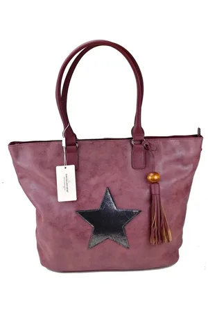 David Jones STER Schoudertas Handtas Schoudertas Ruime Tas Bordeaux