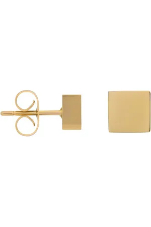 Ixxxi Jewelry-Abstract Square-Goudkleurig-Dames Oorbellen