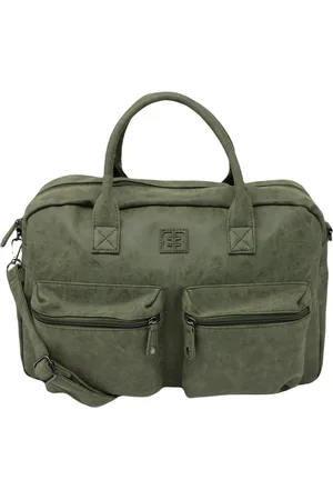 Enrico Benetti Handtas en Schoudertas 14 inch Dames Westernbag Schooltas Werktas met Laptopvak Olijf
