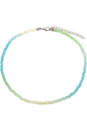 The Musthaves Ketting Glaskralen - Facet Geslepen - Verstelbaar 37-42 cm - en Groen