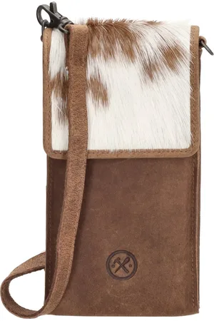 Hide & Stitches Yellowstone Telefoontasje - - 100% Leer