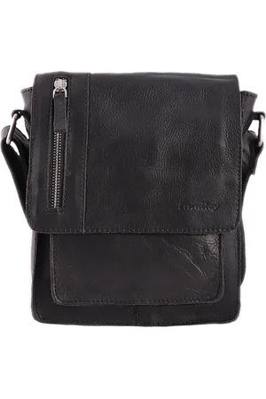 Landley Leren Schoudertasje met sluitflap - Dames en Heren - Antique Vintage Pull-up Leer