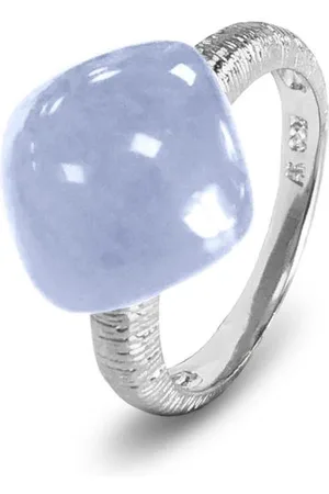 Silventi 9SIL-21147-54 Zilveren Ring - Dames - Chalcedoon - Edelsteen