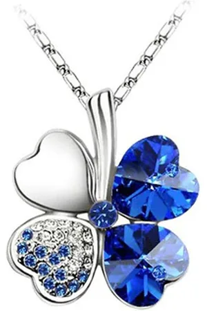 Akyol Ketting-collier-ketting met hanger-klavertje vier ketting -geluks ketting-valentijn cadeau voor haar -ketting voor vriendin cadeau voor haar- – 1 ketting - klavertje vier-kerst ketting – klavertje vier ketting – hanger – ketting