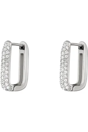 LMPiercings NL Oorbellen shimmer spark groot - zilver