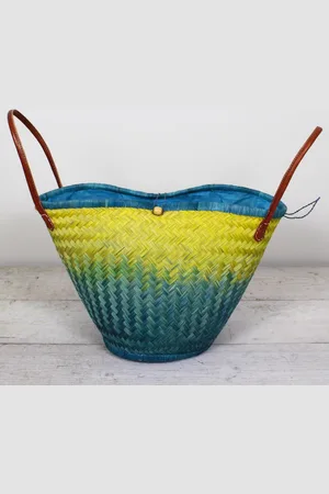 Merkloos Migo Styling - Strandtas - City shopper - Zeegras - /geel