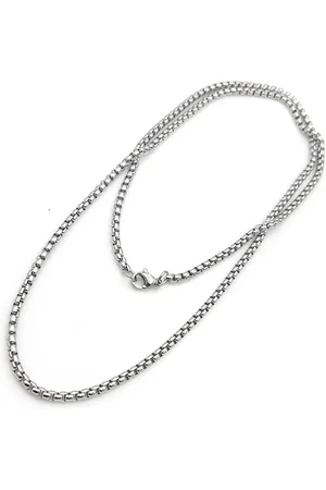 No Evil Stalen herenketting collier jasseron schakel lengte 60 cm - dikte 3 mm