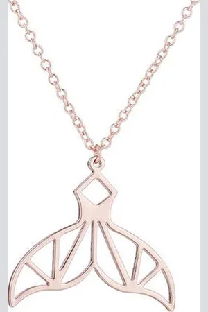 Amodi 24/7 Jewelry Collection Origami Zeemeermin Ketting - Walvisstaart - Walvis - Staart