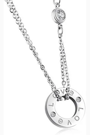 Cilla Jewels Ketting zilverkleurig Love Pendant
