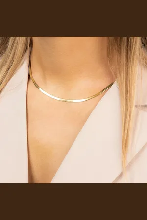 Manfield Dames - Goudkleurige ketting van stainless steel