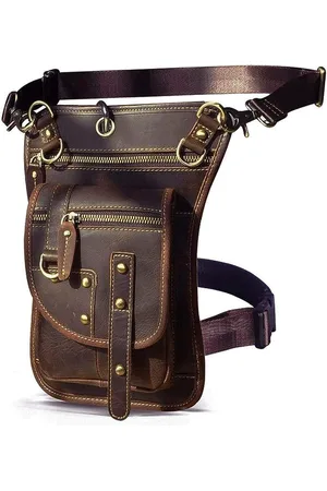 Merkloos SHOP YOLO - Heuptas - Lederen heuptasjes voor heren - 17 x 3,5 x 28 Cm