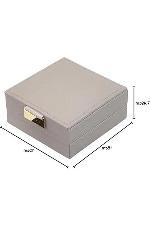 Merkloos Taupe Charm Jewellery Box with Champagne Gold Fitting - Set of 2