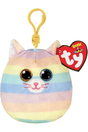 TY Squish a Boo Clips Heather Cat 8cm
