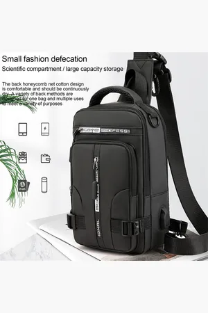 Merkloos Schoudertas - Nieuw - Multifunctioneel - Crossbody Bag - Mannen - Schouder Messenger Bag - Vrouwen - Waterdicht - Opladen Usb Bag - Casual