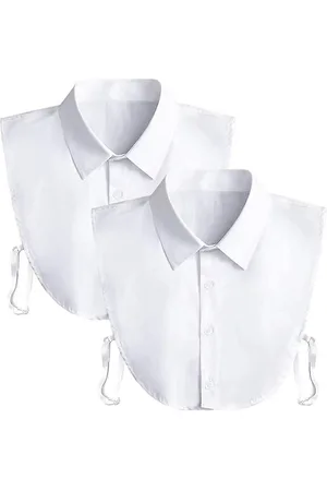 Merkloos Los Kraagje 2 stuks - Blouse Kraagje - Blousekraag voor dames - Blouse kraagje - Nep los kraagje - Dames - Puntkraag - Overhemd vervanging - Blouse