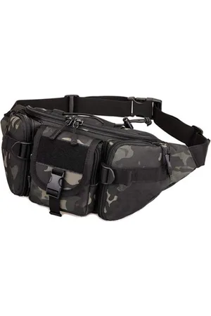Merkloos Tactische molle heuptas riemtas waterdicht voor heren en dames - reizen wandelen sport kamperen trekking fietsen jagen - camo-M