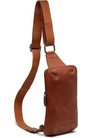 Chesterfield Leren Crossbody Tas Cognac Cambridge