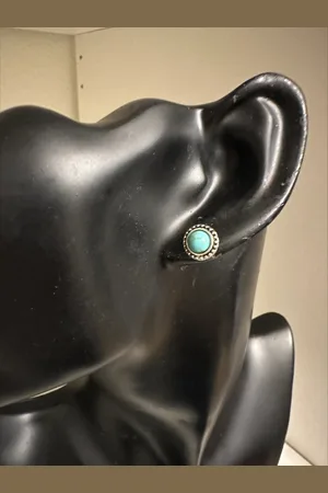 Things Ronde blauwe steentjes oorknoppen | Moederdag | Verjaardagscadeau| Cadeautje| Valentijnsdag| Kado | sieraden | vaderdag | oorbellen | oorsieraden