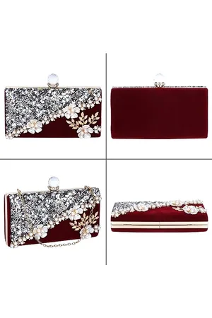 Merkloos Vrouwen Avondtas Elegante Fluwelen Clutch Bag Vintage Ronde Handtas voor Prom Bruiloft Cocktail Party Dames
