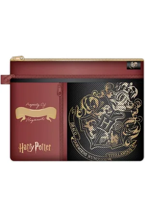 BLUE SKY STUDIOS Harry Potter - Hogwarts Crest - Aanpasbare Studieportemonnee met Meerdere Vakken