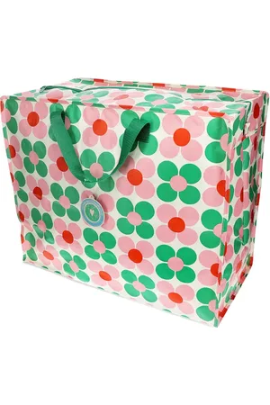 Rex London Jumbo XXL shopper Daisy Roze Groen