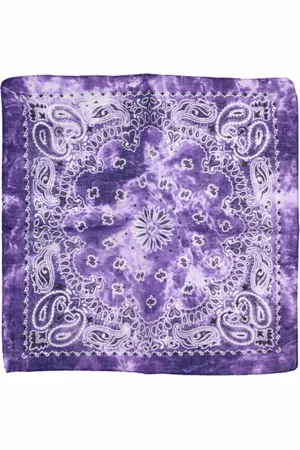 Fako Fashion Paisley Bandana - Tie Dye - Acid Wash