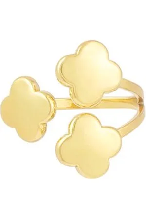 Yehwang Ring triple klaver - - one size - stainless steel