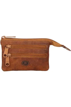LEATHER DESIGN Leren Sleuteletui met Veel Vakjes Hunter