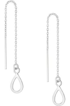 EAR IT UP Doortrekoorbellen - Druppel - Open - Threader - 925 sterling - 78 x 6,5 mm - 1 paar