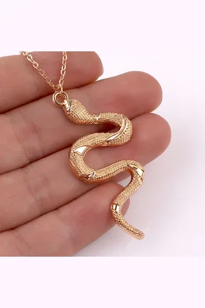 KJG Goudkleurige ketting met een Slang