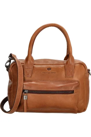 MicMacbags Everyday Crossbody Schoudertas Handtas - - Leer