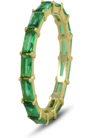 Silventi 9SIL-22174 Zilveren Ring - Dames - Zirkonia - Baquette - - Alliance - Rondom Gezet