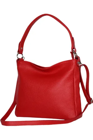 AmbraModa GLX35 - Italiaans handtas schoudertas crossbodytas van echt leer