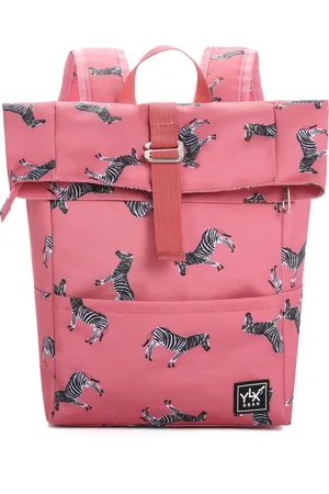 YLX Gear SALE: YLX Original Rugzak. Kinderen. Hot Pink Zebras. Roze, meisjes, meiden basisschool, gemaakt van gerecycled plastic. Eco-vriendelijk, Duurzaam