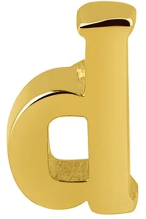 JUULRY Goud Plated Oorknop Letter d
