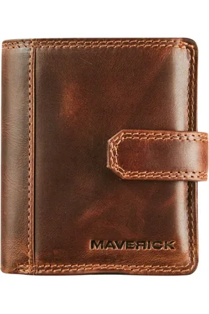 Maverick The original - pasjeshouder - RFID - drukknop - leder
