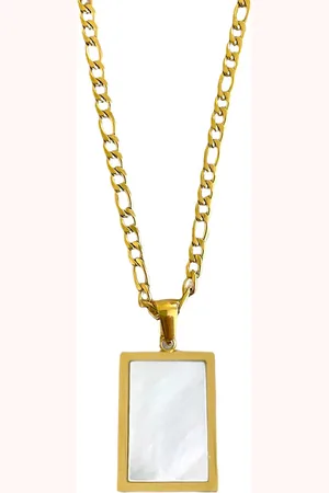 ASTRADAVI 18K Vergulde Sieraden - Hanger - Vintage Ontwerpen met Natuurlijke Edelstenen Bedels - Parelmoer - Cadeau Idee