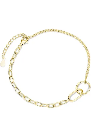 Zilver Armband dames Goudkleurig - Armband dames verguld - Ketting Echte - Amona Jewelry