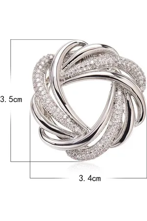 WiseGoods Premium Strass Steentjes Sjaalklem - Sjaal Speld / Ring - Spelden & Ringen Voor Sjaals - Cadeau - Sieraden