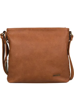 Bulaggi Crossover tas Gerbera voor Dames / Crossbody - - vegan leather / Bruine handtas met verstelbare schouderriem