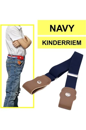 Fako Fashion Kinderriem Zonder Gesp - Gespvrije Riem Kinderen - Elastische Riem - Rekbare Riem - Broekriem Zonder Gesp - Stretch Riem