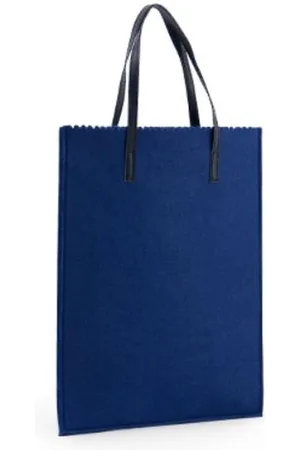 Merkloos Tas vilt Midnight Blue cadeautas 26 x 32 cm