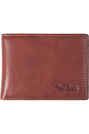 Tony Perotti Kleine billfold met ritsvak voor kleingeld - Donkerbruin