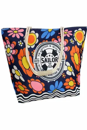 Gerimport Zomer strandtas 15 x 34 x 59 cm - SAILOR