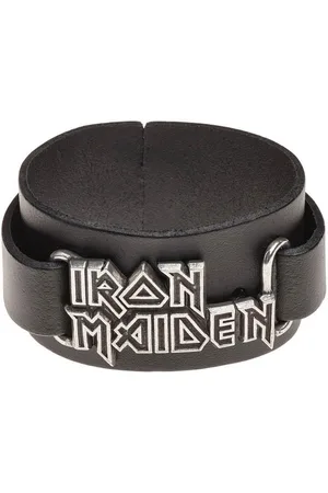 Alchemy Iron Maiden - Logo Polsband - Zilverkleurig/Zwart