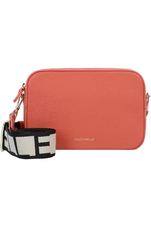 Coccinelle Leren Schoudertas Tebe Crossover Bag Lichtrood