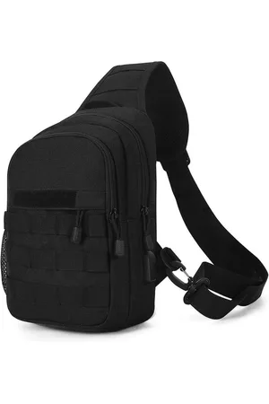 Merkloos Tactische Borsttas Militaire Schoudertas Tactische Borst Sling Pack MOLLE Leger Schoudertas Mini Enkele Schouderriem Rugzak voor Reizen Wandelen Kamperen