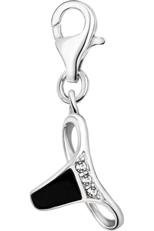 quiges – 925 - Zilver – Charm - Bedel - Hanger - 3D Bikini Broekje met Zirkonia - met – sterling - zilver - karabijnslot - geschikt - voor -Bedelarmband HC124