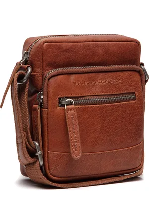 Chesterfield Leren Schoudertas Cognac Cordoba
