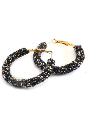 Fako Bijoux® Oorbellen - Oorringen - Siliconen - Kristal